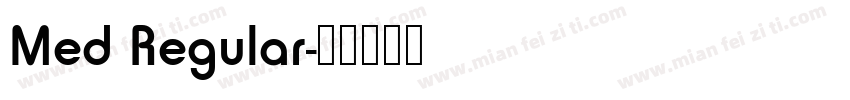 Med Regular字体转换